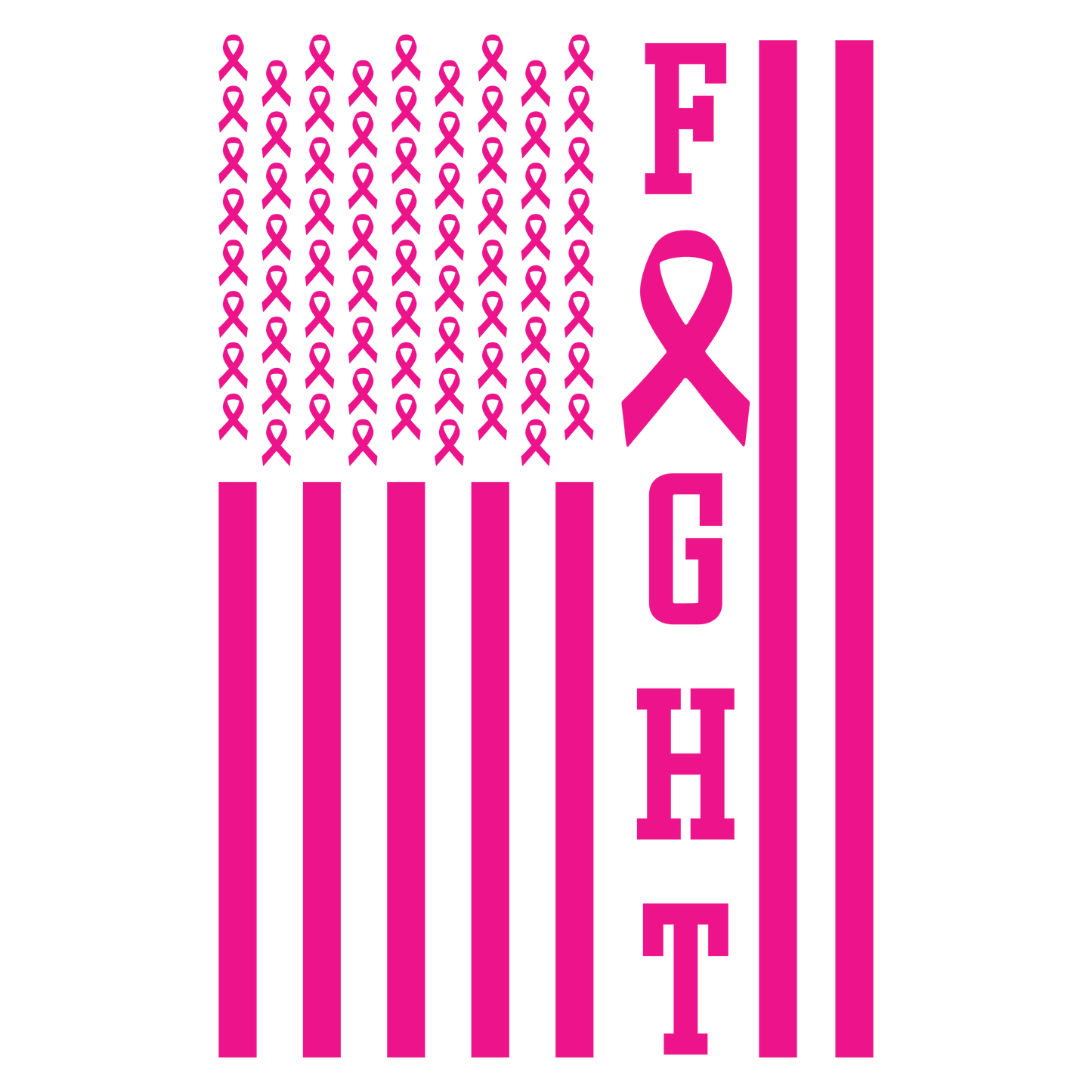 Breast Cancer Fight Flag
