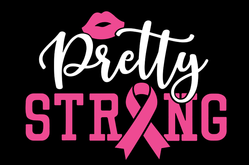 Pretty Strong Breast Cancer Car Decal