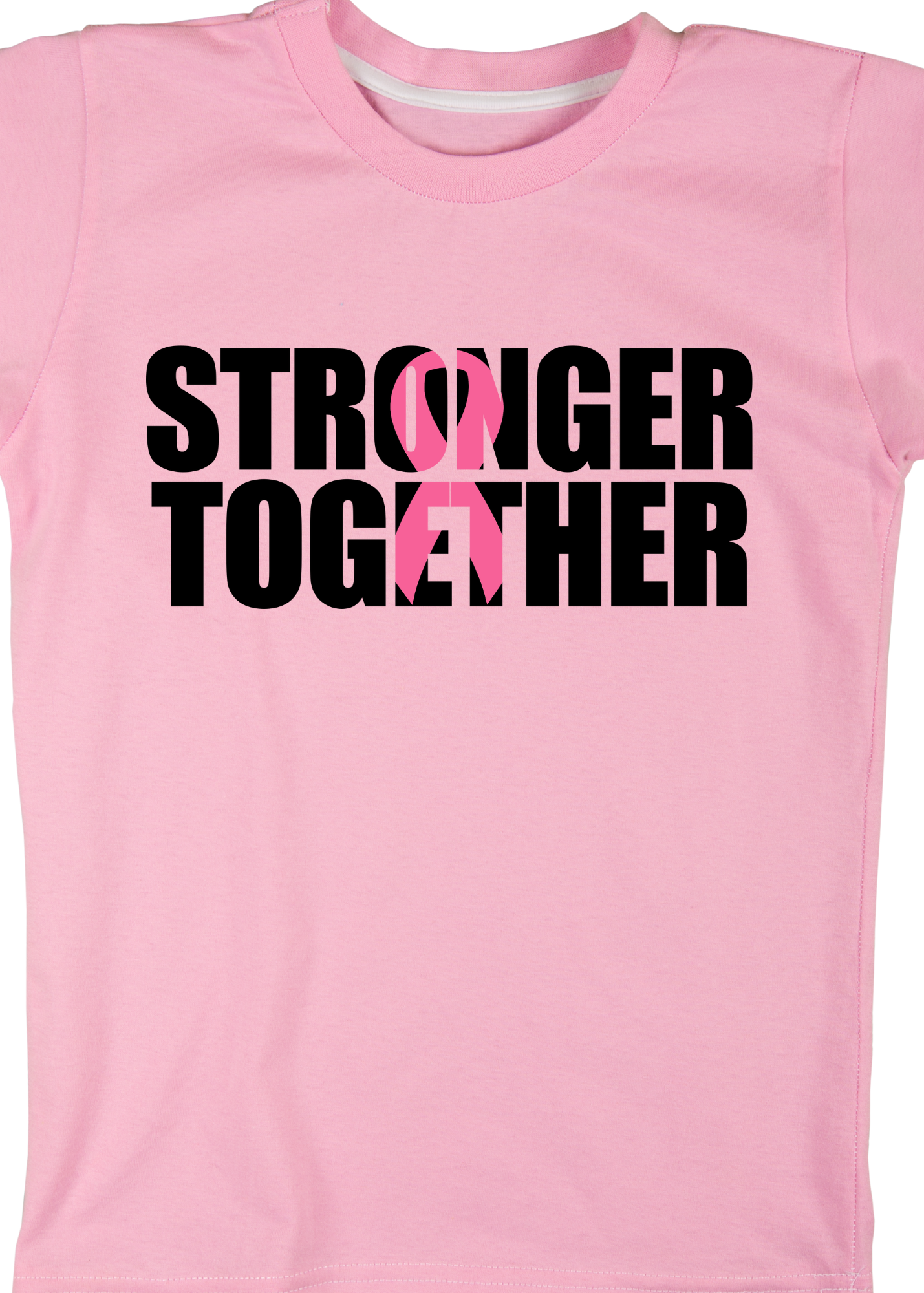 Stronger Together Breast Cancer Shirt - Pink