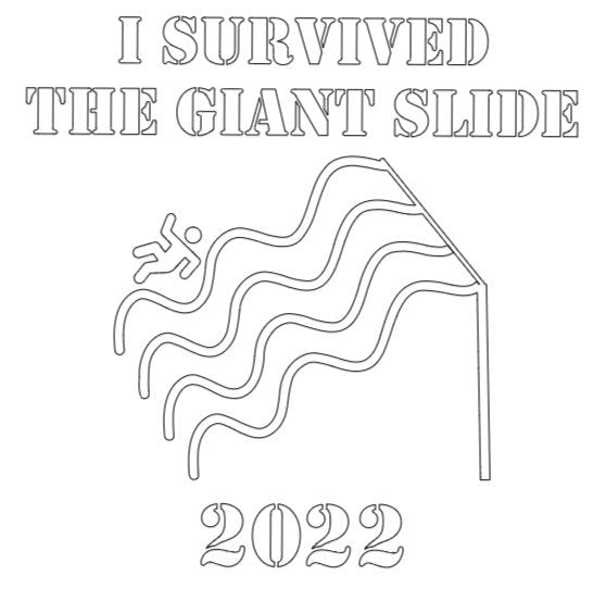 I Survived The Giant Slide Car Decal