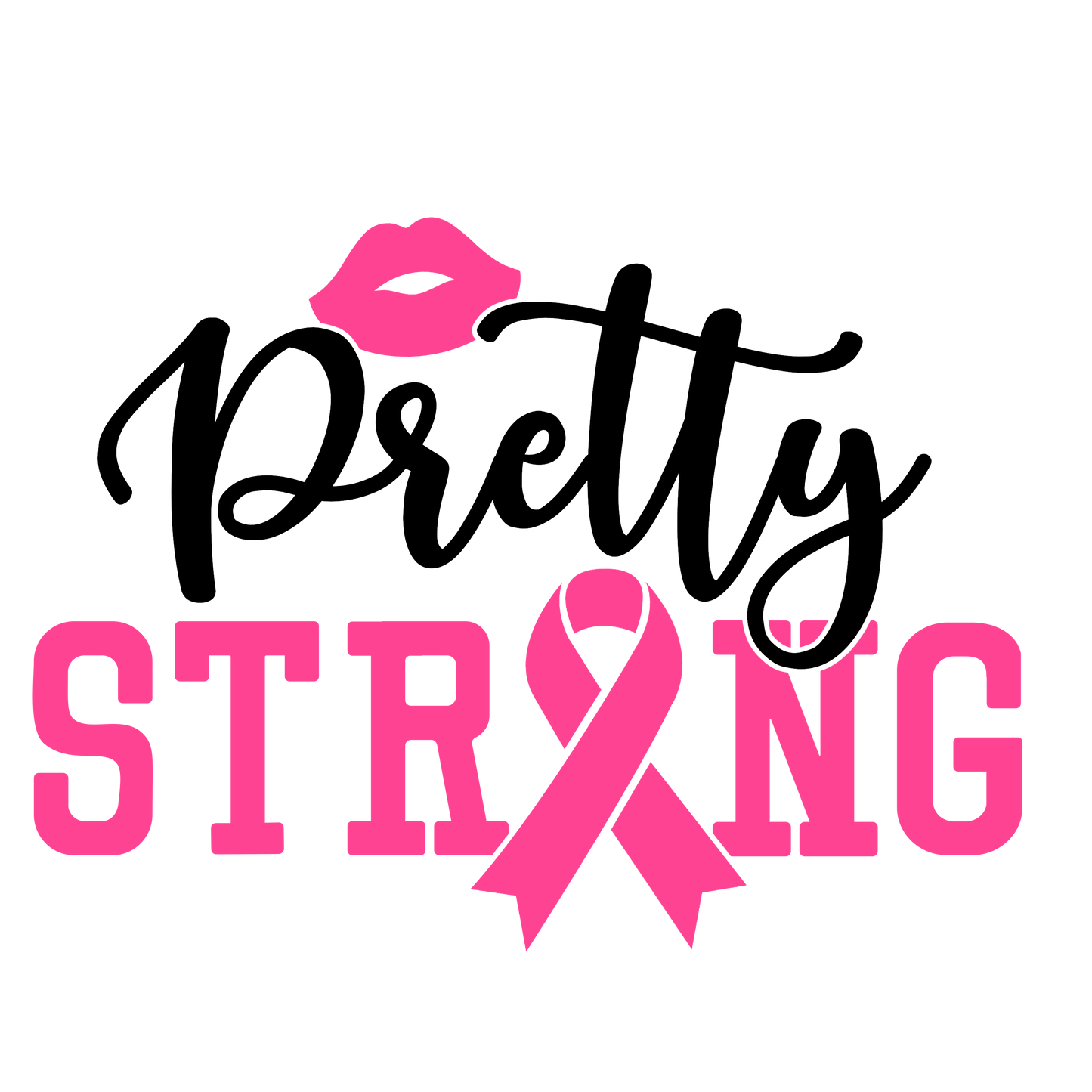 Pretty Strong Breast Cancer Car Decal