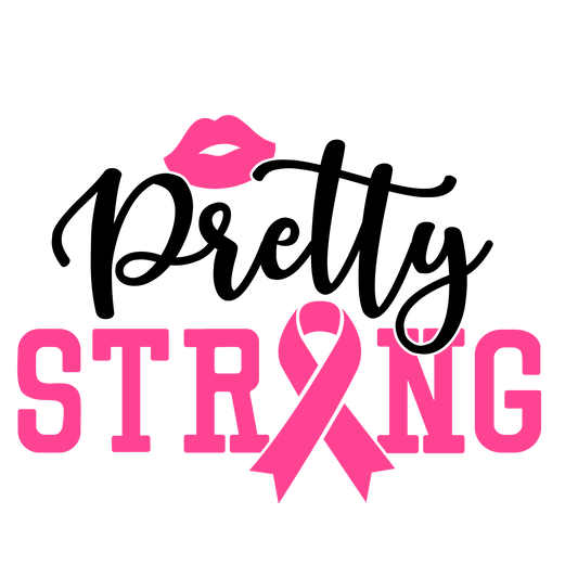Pretty Strong Breast Cancer Car Decal